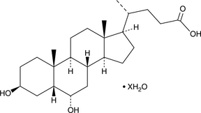 β-Hyodeoxycholic Acid (hydrate) (3β,6α-dihydroxy-5β-Cholan-24-oic Acid, isoHDCA, Isohyodeoxycholic Acid)