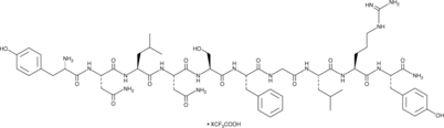 Kisspeptin-10 (zebrafish) (trifluoroacetate salt) (Kp-10, Tyr-Asn-Leu-Asn-Ser-Phe-Gly-Leu-Arg-Tyr-NH2)