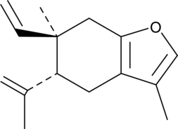 Curzerene (Isofuranogermacrene, Isogermafurene, Neocurzerene, CAS Number: 17910-09-7)