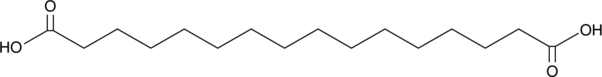 Hexadecanedioic Acid (FA 16:1;O2, HDA, NSC 15164, Thapsic Acid, 1,16-Hexadecadioic Acid, 1,16-Hexadecanedioic Acid, α,ω-Hexadecanedioic Acid, CAS Number: 505-54-4)