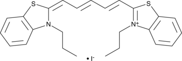3,3′-Dipropylthiadicarbocyanine (iodide) (DiS-C3-(5), DiSC3(5), CAS Number: 53213-94-8)