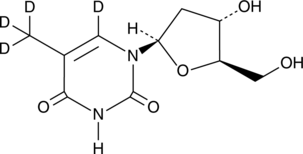 Thymidine-d4 (dT-d4, 5-Methyldeoxyuridine-d4, Thymine deoxyriboside-d4, 2'-deoxy Thymidine-d4, 2'-deoxy-5-methyl-Uridine-d4, CAS Number: 347841-67-2)