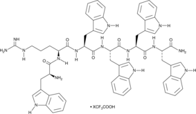 WRW4 (trifluoroacetate salt) (Trp-Arg-Trp-Trp-Trp-Trp-CONH2, Trp-Arg-Trp-Trp-Trp-Trp-NH2, WRWWWW-NH2)