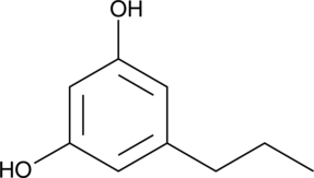 Divarin (1,3-Dihydroxy-5-propylbenzene, Divarinol, 5-Propylbenzene-1,3-diol, 5-Propylresorcinol, CAS Number: 500-49-2)