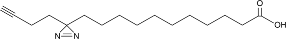 Photoclick Palmitic Acid (Click Tag™ Palmitic Acid, 12-Diazirinhexadec-15-yneoic Acid, YnPalm Diazirine X12, YnPalmitic Diazirine X12, CAS Number: 2988174-40-7)