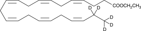 Docosahexaenoic Acid-d5 ethyl ester (4,7,10,13,16,19-Docosahexaenoic Acid-d5 ethyl ester, C22:6(4Z,7Z,10Z,13Z,16Z,19Z)-d5 ethyl ester, C22:6 n-3-d5 ethyl ester, Cervonic Acid-d5 ethyl ester, DHA-d5 ethyl ester, SFE 24:6-d5, CAS Number: 159146-01-7)