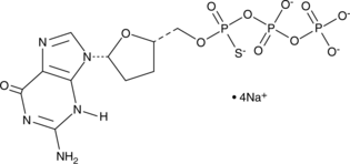 2',3'-Dideoxyguanosine-5'-O-(1-thiotriphosphate) (sodium salt) (ddGTP-α-S, α-S-ddGTP)