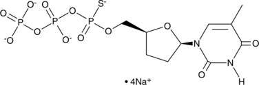 2',3'-Dideoxythymidine-5'-O-(1-thiotriphosphate) (sodium salt) (ddTTP-α-S, ddtTTP)