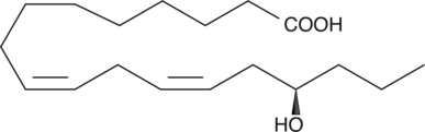15(R)-HODE (15(R)-9(Z),12(Z)-HODE, 15(R)-Hydroxyoctadecadienoic Acid, 15(R)-hydroxy-9(Z),12(Z)-ODE, 15(R)-hydroxy-cis-9,12-Octadecadienoic Acid, Avenoleic Acid, FA 18:2, CAS Number: 177931-23-6)