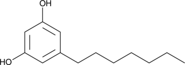 5-Heptylresorcinol (3,5-Dihydroxy-1-heptylbenzene, Spherophorol, CAS Number: 500-67-4)