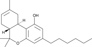 Δ8-THCH (exempt preparation) (4'-hexyl-Δ1(6)-Tetrahydrocannabinol,  Δ8-Tetrahydrocannabihexol, Δ8-Tetrahydrocannabinol-C6, Δ8-THC-C6,  n-hexyl-Δ8-Tetrahydrocannabinol, n-hexyl-Δ8-THC, CAS Number: 20622-30-4) |  Cayman Chemical