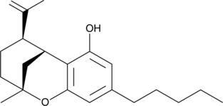 Δ8-iso-THC (CRM) (Δ8-Isotetrahydrocannabinol, Δ8-3,4-trans-Isotetrahydrocannabinol, Δ8(9)-Isotetrahydrocannabinol, trans-Δ8-Isotetrahydrocannabinol, CAS Number: 23050-47-7)