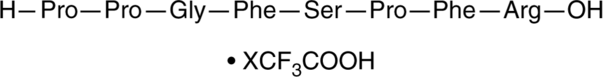 Bradykinin (2-9) (trifluoroacetate salt) (BK (2-9), (Des-Arg1)-BK, (Des-Arg1)-Bradykinin, H-Pro-Pro-Gly-Phe-Ser-Pro-Phe-Arg-OH)
