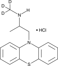 N-demethyl Promethazine-d3 (hydrochloride) (Norpromethazine-d3, (±)-N-demethyl Promethazine-d3, rac-N-demethyl Promethazine-d3, Promethazine EP Impurity C-d3, N-desmethyl Promethazine-d3, CAS Number: 1330173-19-7)
