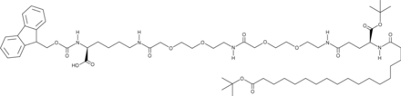Fmoc-L-Lys[Oct-(OtBu)-Glu-(OtBu)-AEEA-AEEA]-OH (Fmoc-Lys(tBuOCO-(CH2)16-CO-Glu(AEEA-AEEA)-OtBu)-OH, CAS Number: 1662688-20-1)