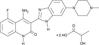 Dovitinib (lactate) (CHIR258, TKI-258, CAS Number: 852433-84-2)