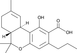 THCVA-A (Alt. Batch CRM) (Δ1-Tetrahydrocannabivarinic A, Tetrahydrocannabivarinic Acid, Δ9-Tetrahydrocannabivarinic Acid A, THCVA, Δ9-THCVA-A, Δ9-trans-Tetrahydrocannabivarinic Acid A, CAS Number: 39986-26-0)