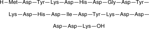 MDYKDHDGDYKDHDIDYKDDDDK (trifluoroacetate salt) (CAS Number: 402750-12-3)