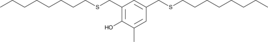 2-Methyl-4,6-bis(octylsulfanylmethyl)phenol (BIOP, CAS Number: 110553-27-0)