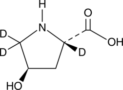 trans-4-hydroxy L-Proline-d3 ((S)-(-)-trans-4-Hydroxyproline-d3, 4(R)-Hydroxy-2(S)-pyrrolidinecarboxylic acid-d3, CAS Number: 1356016-86-8)