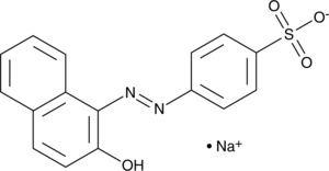 Acid Orange 7 (AO7, Orange 4, Orange II, 2-Napthol Orange, CAS Number: 633-96-5)