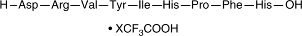 Angiotensin (1-9) (human, mouse, rat) (trifluoroacetate salt) (Ang 1-9, Asp-Arg-Val-Tyr-Ile-His-Pro-Phe-His-OH)