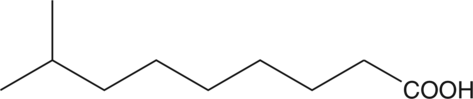 8-methyl Nonanoic Acid (FA 10:0, Isocapric Acid, CAS Number: 5963-14-4)