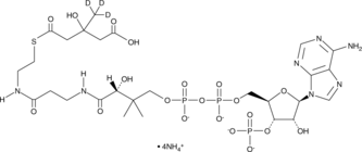 3-hydroxy-3-methylglutaryl-Coenzyme A-d3 (ammonium salt) (DL-3-hydroxy-3-methylglutaryl-CoA-d3, HMG-CoA-d3, Hydroxymethylglutaryl-CoA-d3)