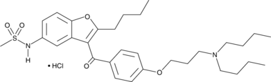 Dronedarone (hydrochloride) (
SR33589, CAS Number: 141625-93-6)