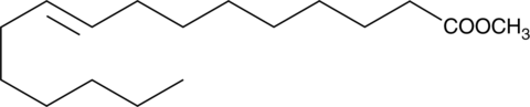 Palmitelaidic Acid methyl ester (9-trans-Hexadecenoic Acid methyl ester, SFE 17:1, CAS Number: 10030-74-7)