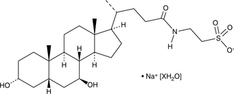 Tauroursodeoxycholic Acid (sodium salt hydrate) (3α,7β-dihydroxy-5β-cholanoyl Taurine, Sodium Tauroursodeoxycholate, TUDCA, UR-906)