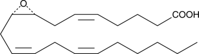 8R(9S)-EET (8R(9S)-epoxy-all-cis-5,11,14-Eicosatrienoic Acid, 8R(9S)-EpETrE, 8R(9S)-Epoxyeicosatrienoic Acid, 8R(9S)-epoxy-5(Z),11(Z),14(Z)-ETrE, FA 20:4;O, CAS Number: 129172-62-9)