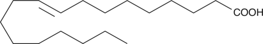 Elaidic Acid (C18:1(9E), FA 18:1, 9(E)-Oleic Acid, trans-Oleic Acid, CAS Number: 112-79-8)